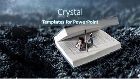  Presentation with reading - Beautiful presentation featuring rapt-in-reading-mixed-media backdrop and a ocean colored foreground