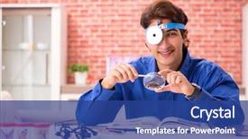  Presentation with new parents nurse practionner - PPT theme enhanced with rare book - student entomologist studying new species background and a ocean colored foreground