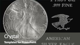  Presentation with special crime legal medicine - PPT layouts having rare coins - american silver dollar coin special background and a gray colored foreground
