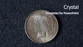  Presentation with dollar - Theme featuring rare coins - usa vintage silver dollar 1924 background and a  colored foreground