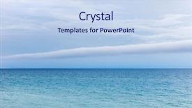  Presentation with cloud - Amazing theme having rare roll cloud phenomenon backdrop and a sky blue colored foreground