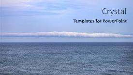  Presentation with cloud - Theme having rare-roll-cloud-phenomenon background and a light blue colored foreground