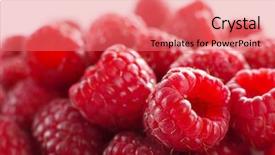 Presentation with stack - Theme featuring rasberries - macro of a stack background and a  colored foreground