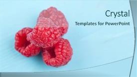  Presentation with wooden - Presentation design with rasberries - rasberrys on a wooden table background and a  colored foreground