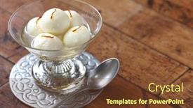  Presentation with cheese - Cool new theme with rasgulla-homemade-cottage-cheese-dumplings backdrop and a tawny brown colored foreground