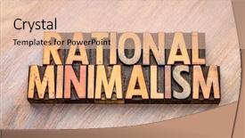  Presentation with abstract - Amazing slide deck having rasional - rational minimalism - word abstract backdrop and a lemonade colored foreground