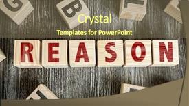  Presentation with blocks - Amazing PPT theme having rasional - wooden blocks with the text backdrop and a violet colored foreground