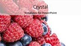  Presentation with corner - Beautiful theme featuring raspberries and blueberries corner border close up macro isolated on white background backdrop and a white colored foreground