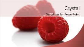  Presentation with close up of printer ink - Slide deck having raspberries-on-white-background-close background and a lemonade colored foreground