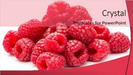  Presentation with ripe golden potato on white - Colorful presentation theme enhanced with raspberry - ripe raspberries isolated on white backdrop and a coral colored foreground