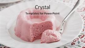  Presentation with agar media - Theme enhanced with abrorption - raspberry agar mousse background and a light gray colored foreground