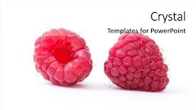  Presentation with white - PPT layouts featuring raspberry isolated raspberry on white background and a white colored foreground