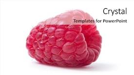  Presentation with brown sugar isolated on white - Cool new PPT theme with raspberry isolated raspberry on white backdrop and a white colored foreground