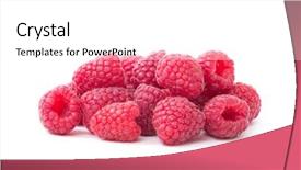  Presentation with white - PPT theme enhanced with raspberry isolated raspberry on white background and a white colored foreground