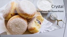  Presentation with german - Presentation design featuring fat thursday the last day background and a sky blue colored foreground