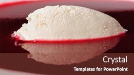  Presentation with frozen foods raspberry blueberry cranberry - Slide deck consisting of raspberry-soup-with-mascarpone background and a  colored foreground