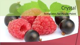  Presentation with blackcurrant - Presentation theme featuring raspberry with blackcurrant background and a yellow colored foreground