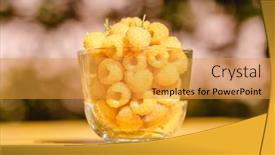  Presentation with vegetarian - Cool new theme with raspberry-yellow-bright-sweet-summer backdrop and a gold colored foreground