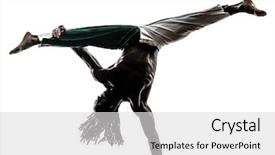  Presentation with rasta - Colorful slides enhanced with rasta - one black man dancer dancing backdrop and a light gray colored foreground