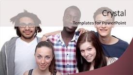  Presentation with rasta - Audience pleasing slide set consisting of rasta - young group of five women backdrop and a lemonade colored foreground