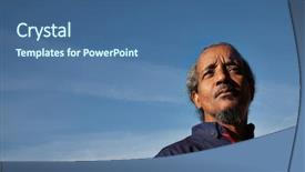  Presentation with rasta - PPT layouts with rasta man black portrait sky background and a ocean colored foreground