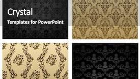  Presentation with baroque - Presentation theme having raster vintage seamless background brown background and a dark gray colored foreground