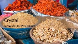  Presentation with black market of sri lanka - Cool new presentation with fishy - stockfish at the street market backdrop and a coral colored foreground