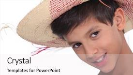  Presentation with child development brain - Audience pleasing presentation theme consisting of rasuah - portrait of child wearing backdrop and a  colored foreground