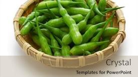  Presentation with indian food - Beautiful presentation theme featuring rat-tail-radish-edible-seed backdrop and a coral colored foreground
