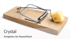  Presentation with rat - Slides featuring rat trap - mousetrap background and a white colored foreground