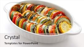  Presentation with ratatouille - PPT theme with cancer cell on black background made in 3d software background and a dark gray colored foreground