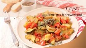  Presentation with ratatouille - Amazing slide deck having ratatouille backdrop and a lemonade colored foreground