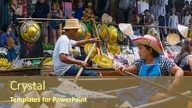 Presentation with thailand food - Amazing slide set having ratchaburi-thailand-march-24-local backdrop and a tawny brown colored foreground