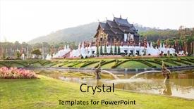  Presentation with chiang mai - Cool new slide deck with ratchaphruek park chiang mai thailand backdrop and a yellow colored foreground