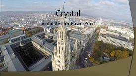  Presentation with town hall - Audience pleasing slides consisting of rathaus town hall in vienna backdrop and a  colored foreground