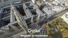  Presentation with town hall - PPT layouts with rathaus town hall in vienna background and a  colored foreground