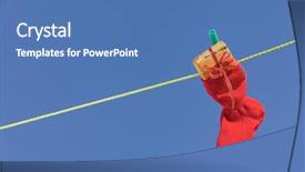  Presentation with rating - Audience pleasing PPT layouts consisting of rating kids - baby socks on clothesline backdrop and a  colored foreground