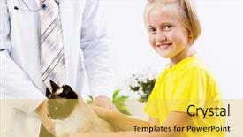  Presentation with cat and moon - Slide deck enhanced with rating kids - siamese cat lying on table background and a  colored foreground