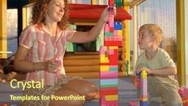  Presentation with indian mother son - Presentation design enhanced with rating kids - they play mother background and a tawny brown colored foreground