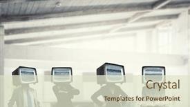  Presentation with head - Beautiful theme featuring ratings television - people with tv instead backdrop and a  colored foreground