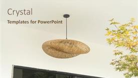  Presentation with hang - Theme featuring rattan-lamp-hang-in-garden background and a lemonade colored foreground