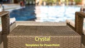  Presentation with rattan furniture - Presentation theme consisting of rattan table and chaise longues background and a violet colored foreground