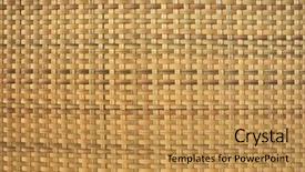  Presentation with rattan furniture - Audience pleasing presentation theme consisting of rattan weave background backdrop and a gold colored foreground