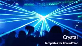  Presentation with disco - Audience pleasing PPT layouts consisting of techno music - dancing people in a disco backdrop and a navy blue colored foreground