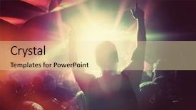  Presentation with concert - Audience pleasing slide set consisting of music concert backdrop and a lemonade colored foreground