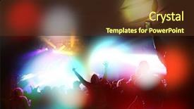  Presentation with concert - PPT theme consisting of black cup of coffee with steam on black background background and a  colored foreground.