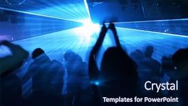  Presentation with dancing silhouettes - Theme consisting of club drugs - silhouettes of dancing people background and a navy blue colored foreground