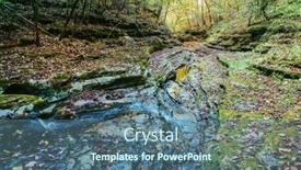  Presentation with raven - Presentation theme with raven-run-creek-and-ravine background and a ocean colored foreground