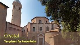  Presentation with italy art - Beautiful presentation design featuring ravenna-italy-june-15-2017 backdrop and a violet colored foreground