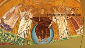  Presentation with mosaic - Presentation theme with ravenna-italy-october-14-2016 background and a gold colored foreground